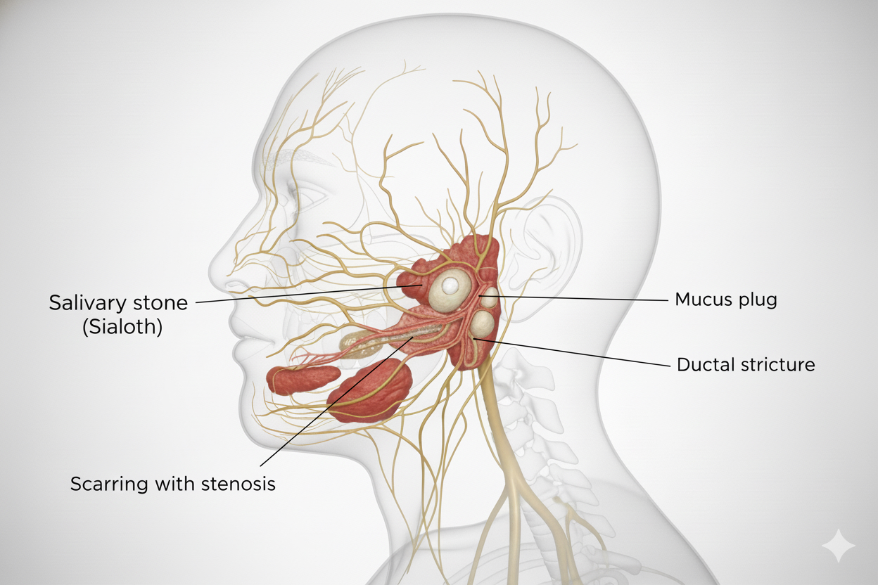 Common Causes of Salivary Duct Blockage
